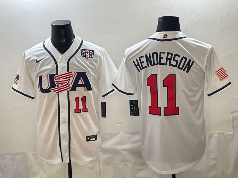 Men 2026 World cup white MLB Nike jersey 0034->->MLB Jersey